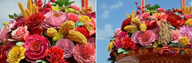今日实拍!“祝福祖国”巨型花篮亮相天安门广场,国庆花坛实景抢先看!