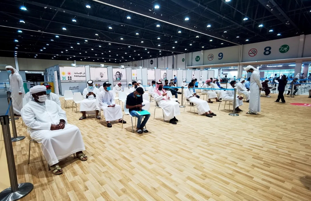 中国生物新冠灭活疫苗在阿联酋开展Ⅲ期临床试验现场 微信公众号@中国生物 图