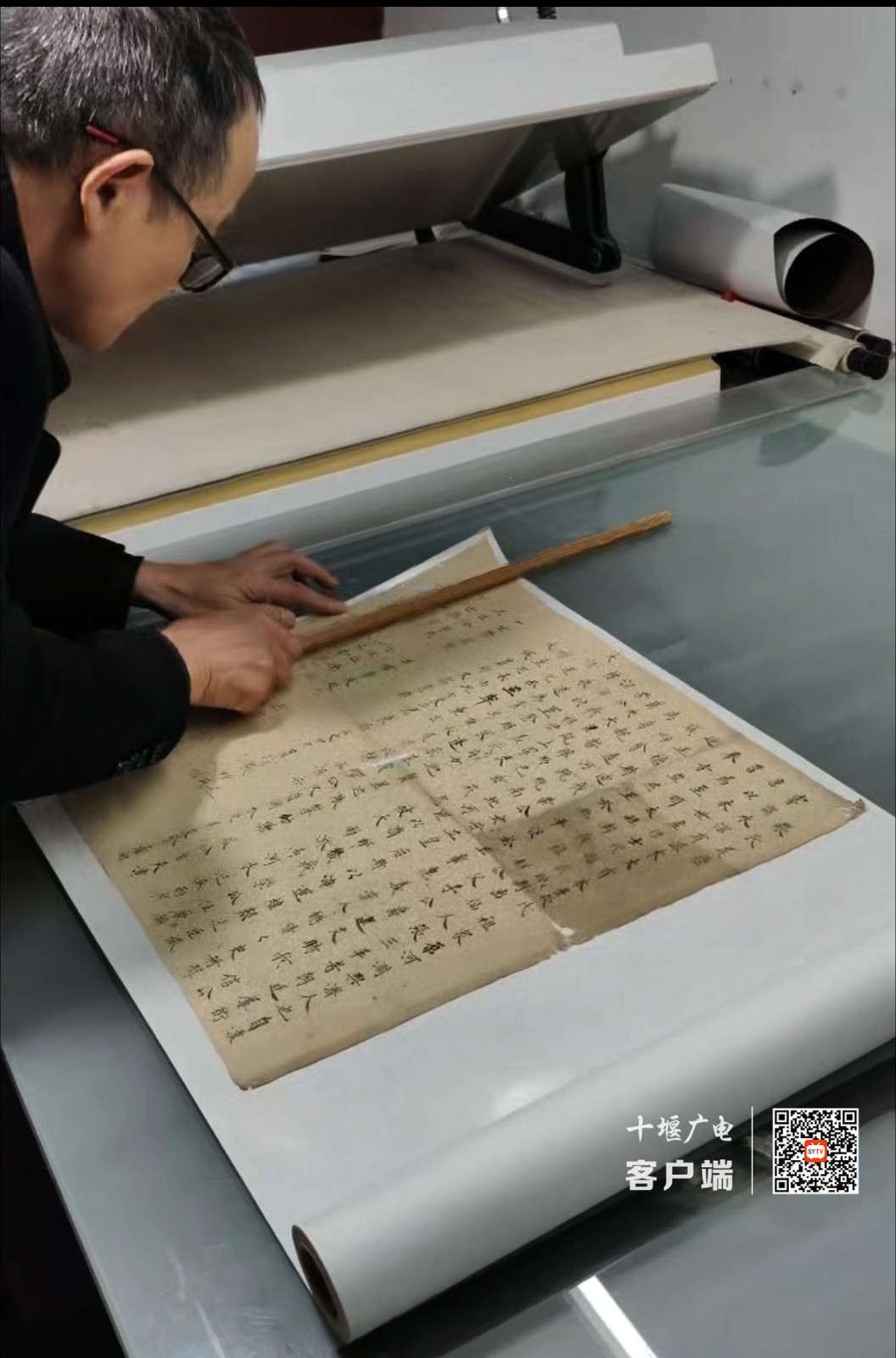 《张氏履历》为未装裱单页形制，长50公分、宽47公分，四边略有毛损，通篇以工整小楷书写，墨色沉着