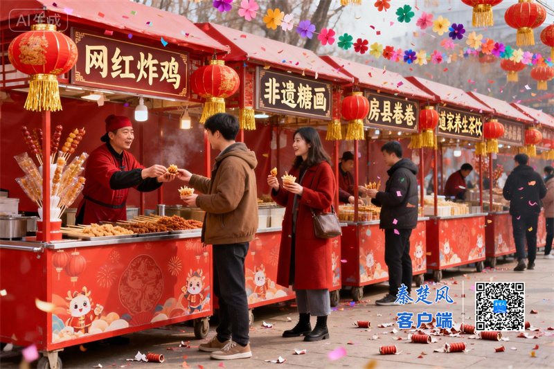 武当一梦园区集市（AI生成）