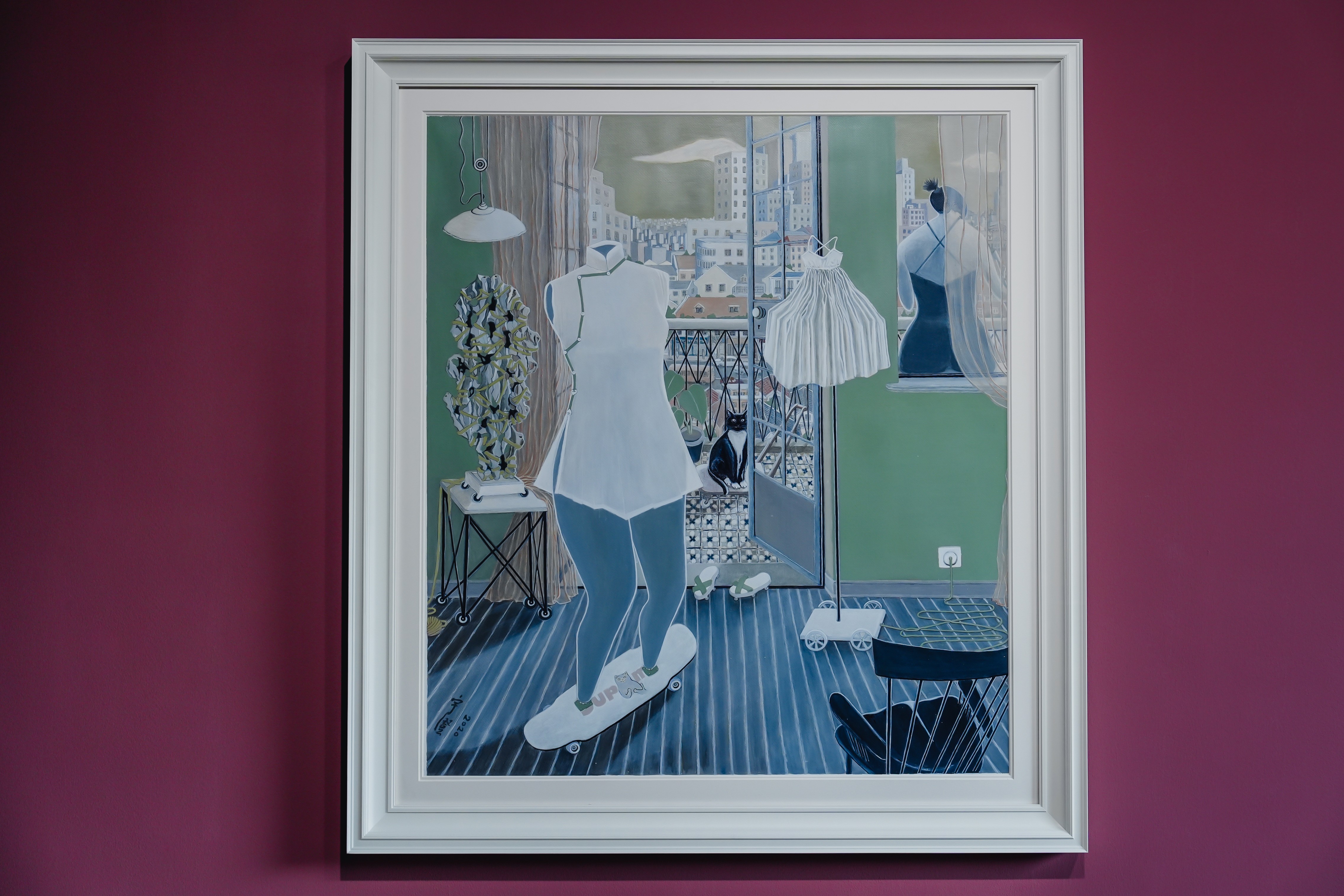 作家金宇澄办画展,茅奖作品《繁花》手稿及百余幅画作集中亮相
