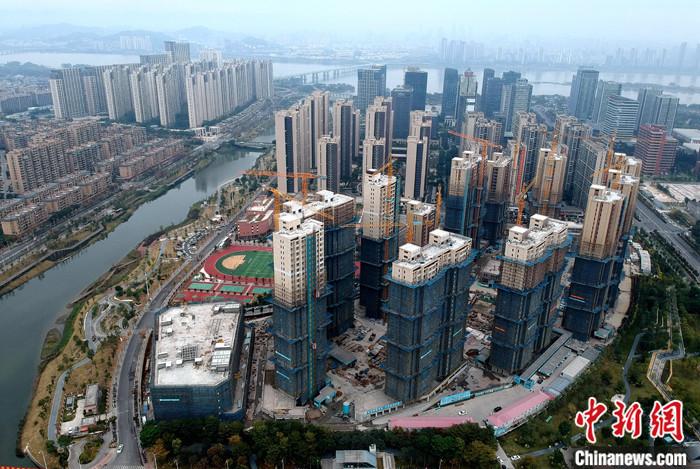 资料图：一处新建住宅。(无人机照片) 中新社记者 吕明 摄