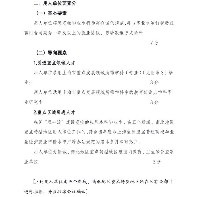 2022年的评分办法，新增“重点区域引进人才”