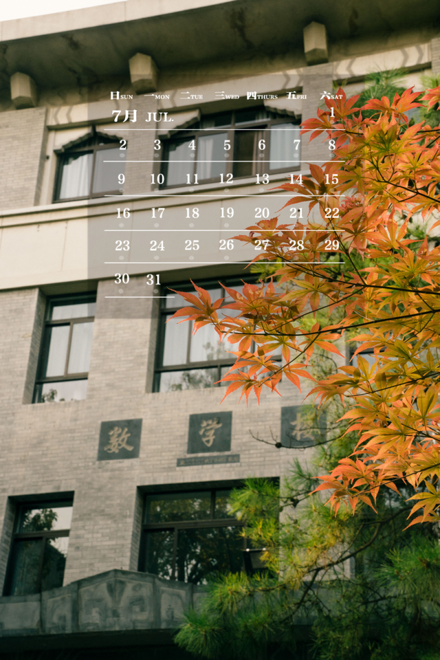 师大月历丨七月，遇见盛夏，一路生花