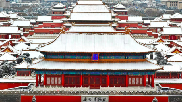 瑞雪兆丰年，当京城遇上龙年初雪，美如画卷