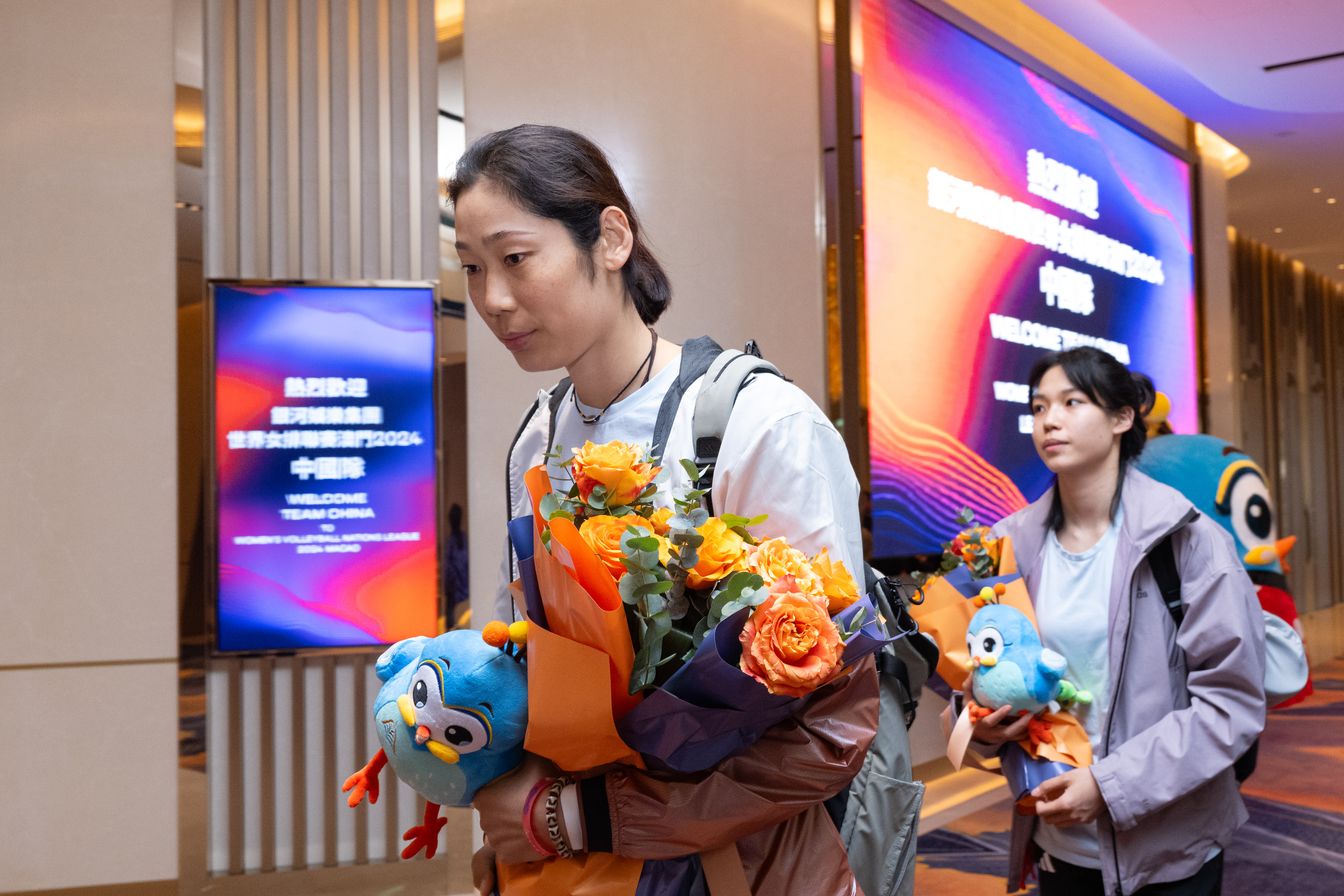 （体育）（3）排球——中国女排抵达澳门