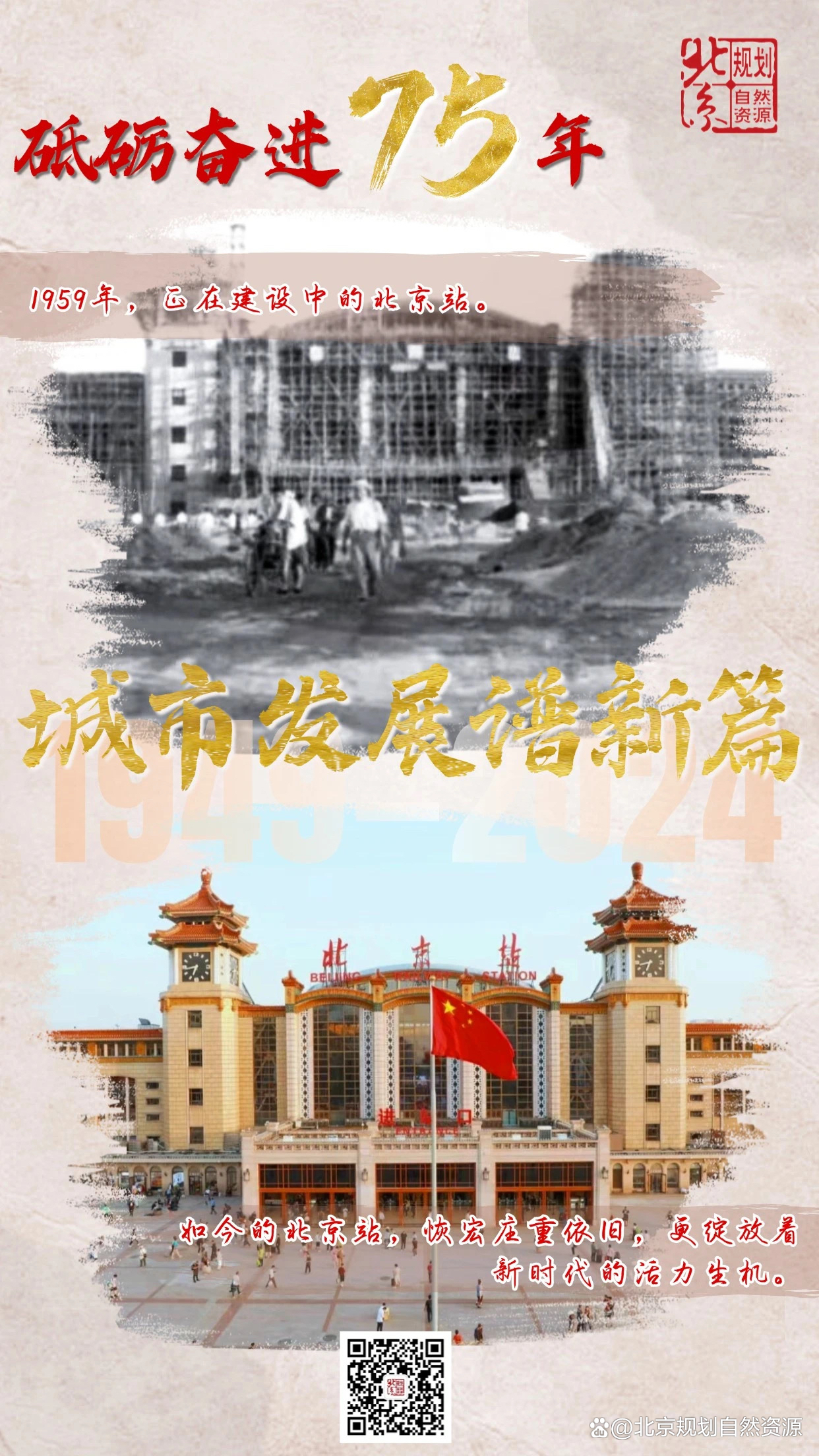 砥砺奋进75年|新老影像对比带你领略新时代北京城市发展变迁!
