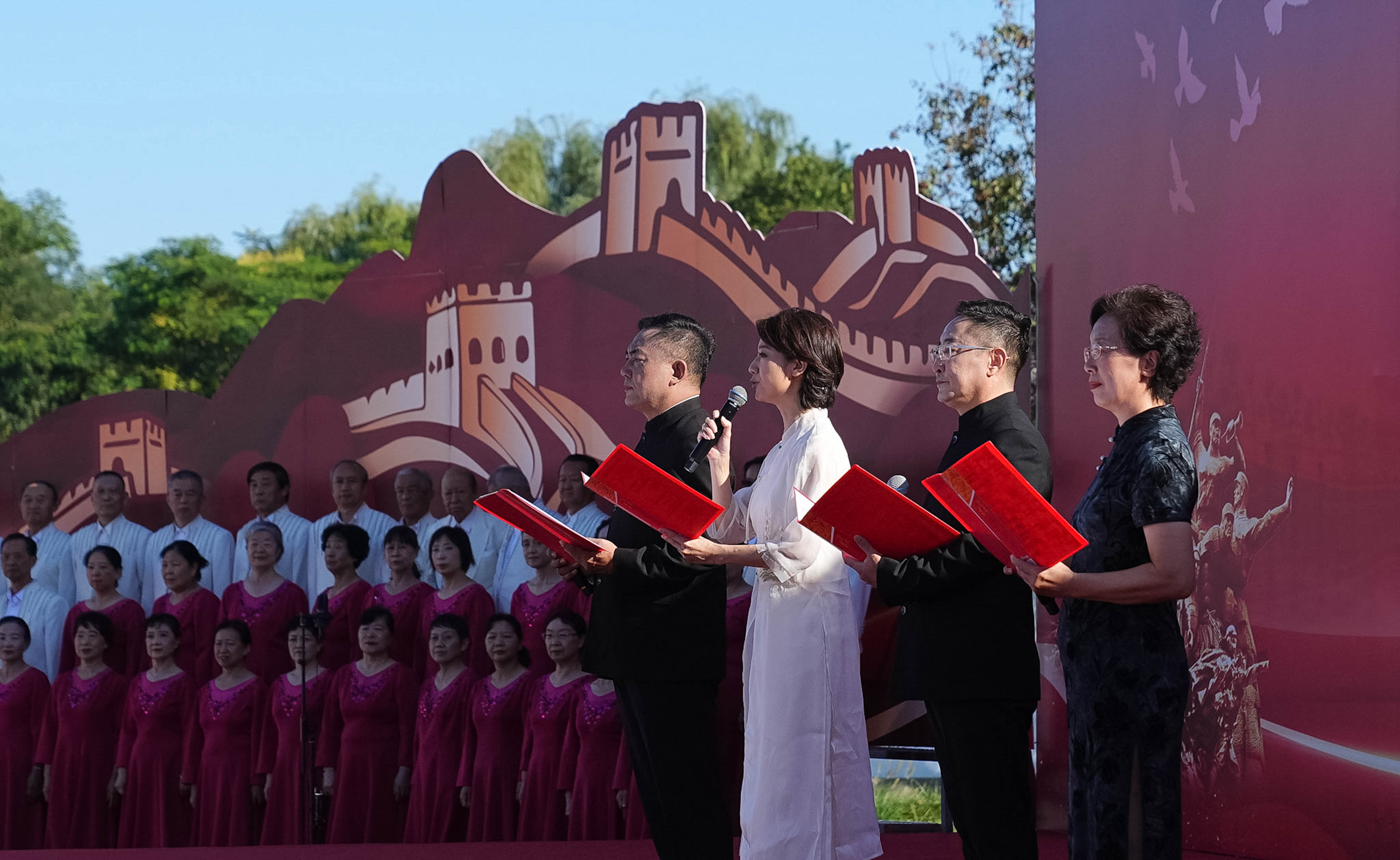 卢沟桥醒狮越野跑园博园开跑2