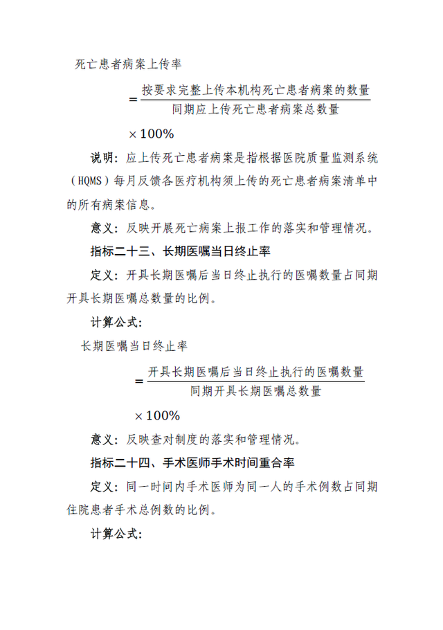 【尺牍思享】国家卫生健康委发布《医疗质量安全核心制度落实情况监测指标（2025年版）》（附文件解读）