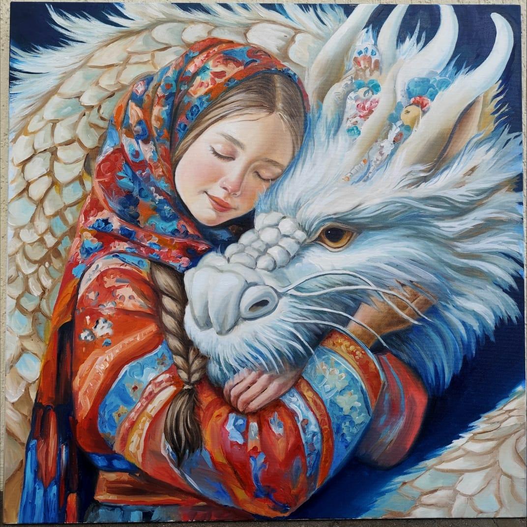 友谊公园胜利日80周年的烟火——“多彩世界”中俄青年油画展获奖作品之五