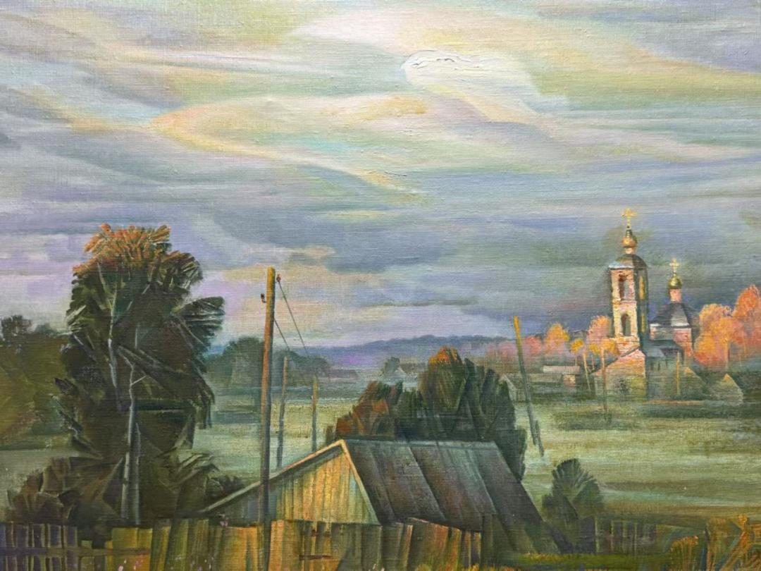 友谊公园胜利日80周年的烟火——“多彩世界”中俄青年油画展获奖作品之五